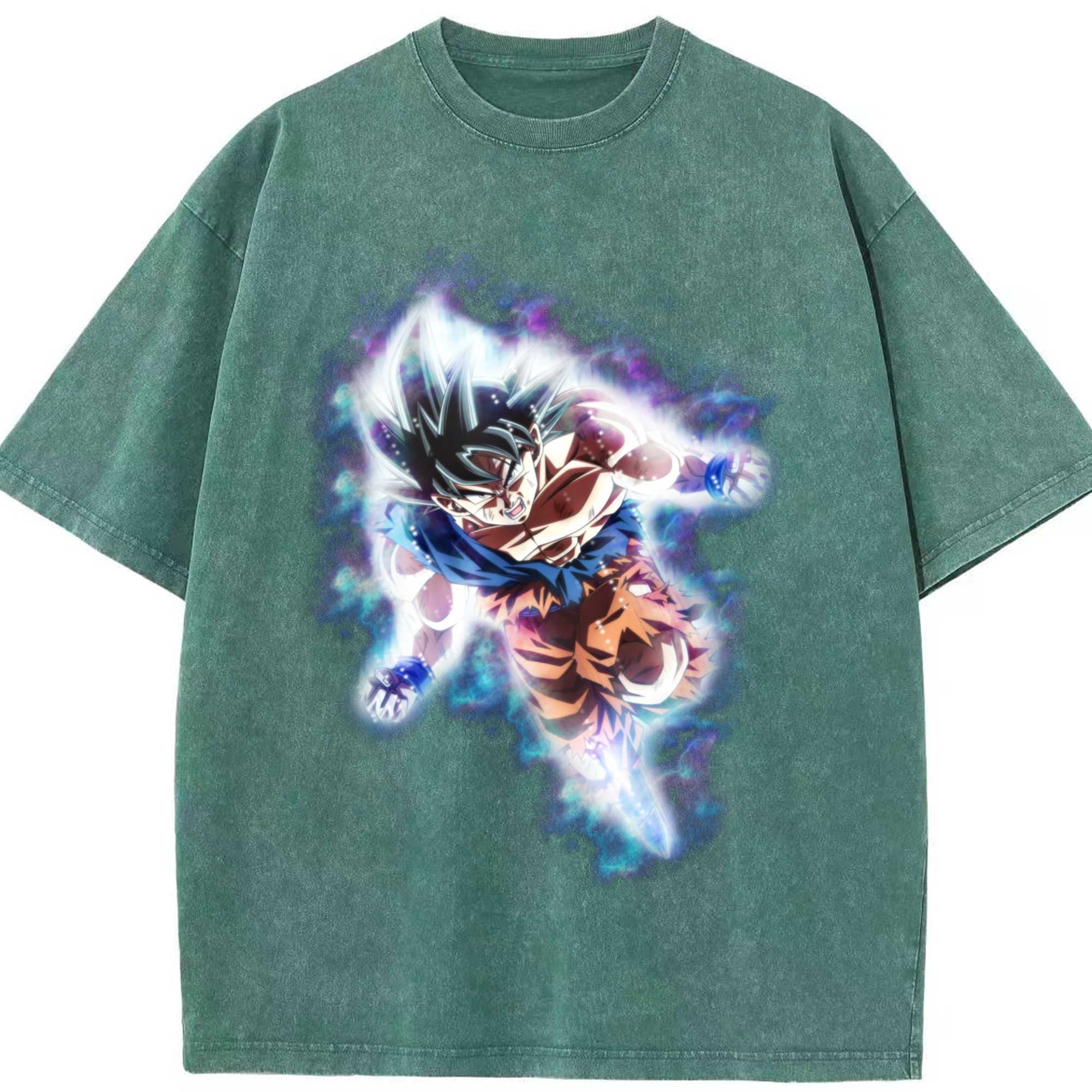 （画像用） ドラゴンボール 孫悟空（そん ごくう）Son Goku カカロット DRAGON BALL Kakarotto 綿100% ヴィンテージ風 半袖Tシャツ（フロントプリント）
